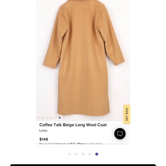 Lulus Coffee Talk Wool Coat - Picture 4 of 5